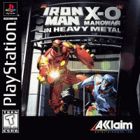 Iron Man X-O Manowar in Heavy Metal Playstation  box art